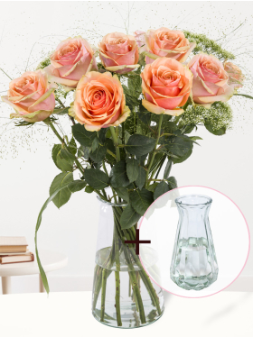 Baby bouquet - salmon coloured