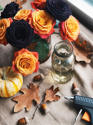 DIY vase for Autumn