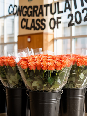 Roses for graduation