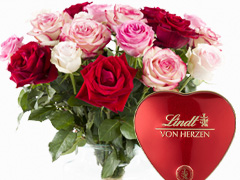 rose bouquet with lindt chocolate rose bouquet with lindt chocolate