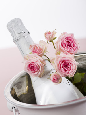 Roses and champagne Roses and champagne