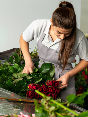 Roses at the grower