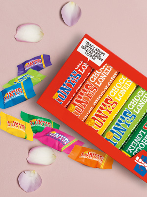 Tony's Chocolonely and roses