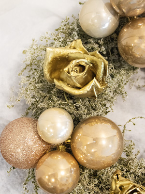 Wax roses for Christmas